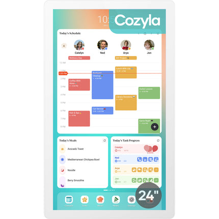Cozyla 24 pulgadas pantalla táctil 1080p Calendario Wi-Fi 6 Bluetooth