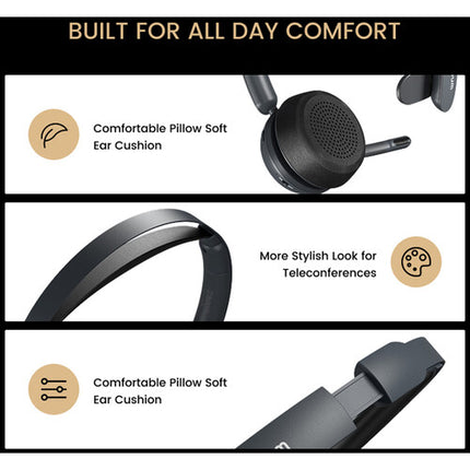 Nuroum HP31SU Auricular Bluetooth Inalámbrico Monaural Cancelación Ruido 35 Horas Uso