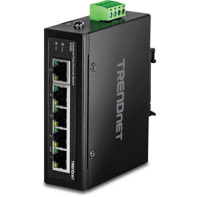 TRENDnet 5-Port Industrial Fast Ethernet Switch 5 Puertos Gigabit IP50