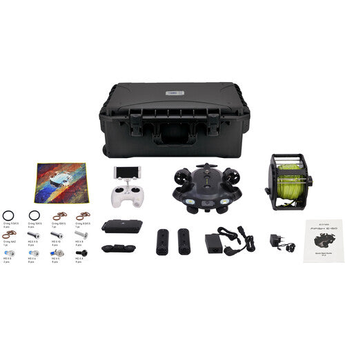 QYSEA FIFISH E-GO E100 ROV Submarino AI Profundidad 328 ft Luz 5000 Lumen