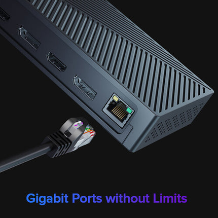 Wavlink 13-en-1 Base de Conexión USB-C 4K Triple Pantalla 100W