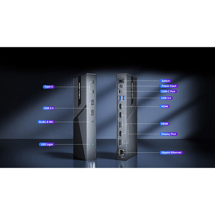 Wavlink 13-en-1 Base de Conexión USB-C 4K Triple Pantalla 100W