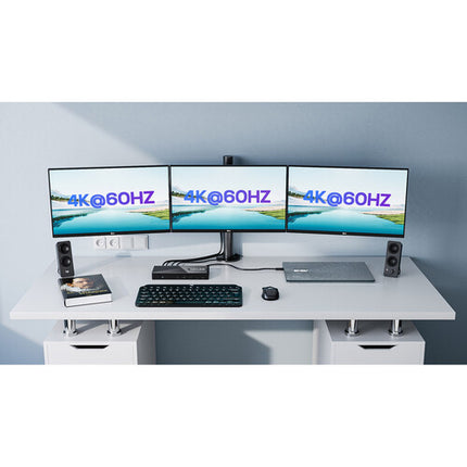 Wavlink 13-en-1 Base de Conexión USB-C 4K Triple Pantalla 100W