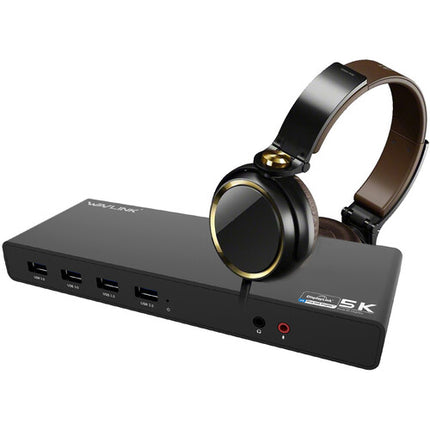 Wavlink Dual 4K USB-C Docking Station para Laptop con 6 USB 3.0 y Ethernet Gigabit