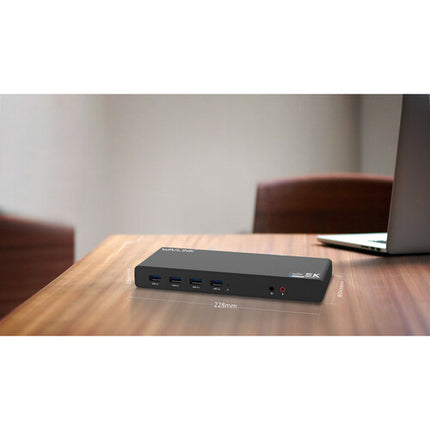 Wavlink Dual 4K USB-C Docking Station para Laptop con 6 USB 3.0 y Ethernet Gigabit