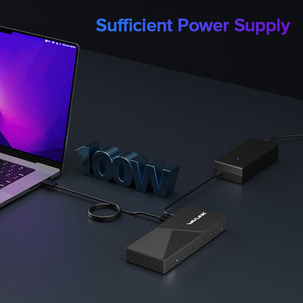 Wavlink 10-en-1 Estación de Acoplamiento USB-C Triple Display 4K60 100W