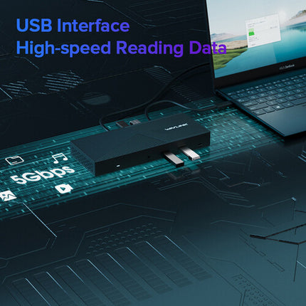 Wavlink 10-en-1 Estación de Acoplamiento USB-C Triple Display 4K60 100W