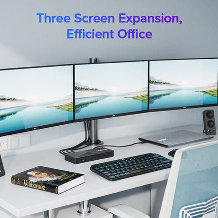 Wavlink 10-en-1 Estación de Acoplamiento USB-C Triple Display 4K60 100W
