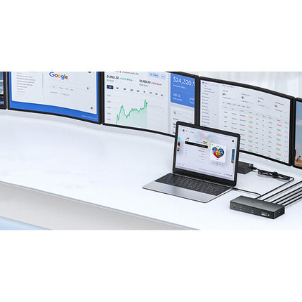 Wavlink DisplayLink 7400 Docking Station 13 en 1 Dual 8K Quintuple 4K 130W