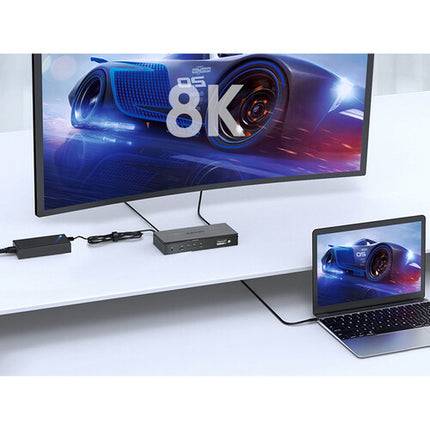 Wavlink DisplayLink 7400 Docking Station 13 en 1 Dual 8K Quintuple 4K 130W