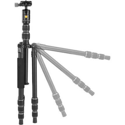 Vanguard VEO 3 GO 204AB Trípode de Viaje de Aluminio 51.4 Pulgadas con Cabezal de Bola BH-45 Bluetooth