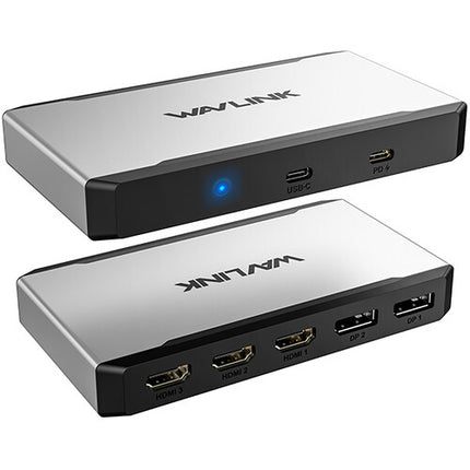 Wavlink Triple 4K 95W USB-C USB-A Dock de Pantalla con 3 HDMI y 2 DisplayPort