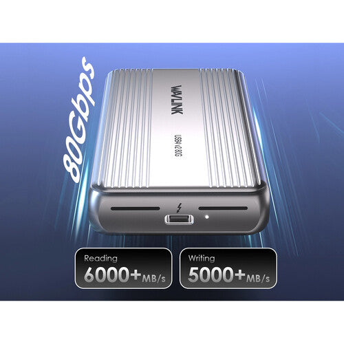 Wavlink USB4 V2 PCIe Gen4 Caja para SSD NVMe 80 Gb/s con Ventilador