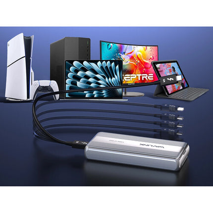 Wavlink USB4 V2 PCIe Gen4 Caja para SSD NVMe 80 Gb/s con Ventilador