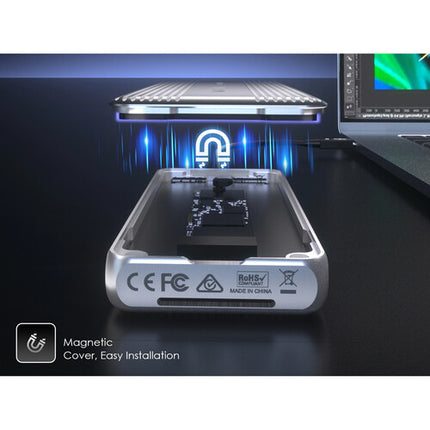 Wavlink USB4 V2 PCIe Gen4 Caja para SSD NVMe 80 Gb/s con Ventilador