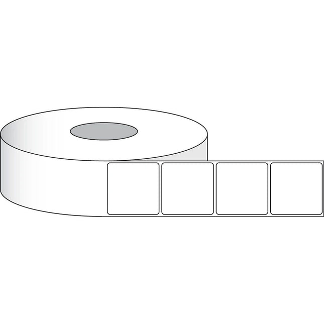 Primera Etiquetas de Papel Brillo Premium 1.5x1.5" 900 por Rollo 2" Núcleo