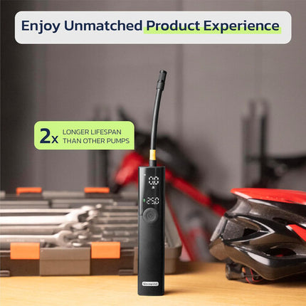 Woowind Ventus Inflador Recargable para Neumáticos 120 PSI con Valvulas Presta y Schrader