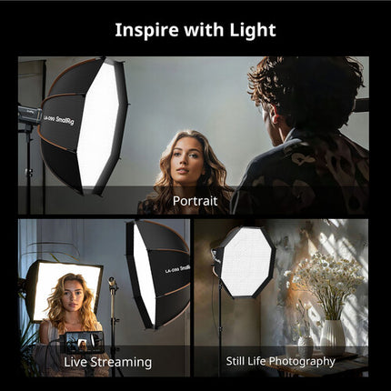 SmallRig LA-O90 Softbox Octagonal 35 pul Fabric Grid y Difusores