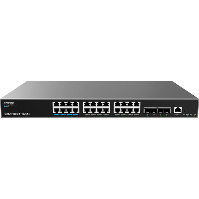Grandstream GWN7813P Switch de Red Gestionado 24 Puertos PoE++ 370W