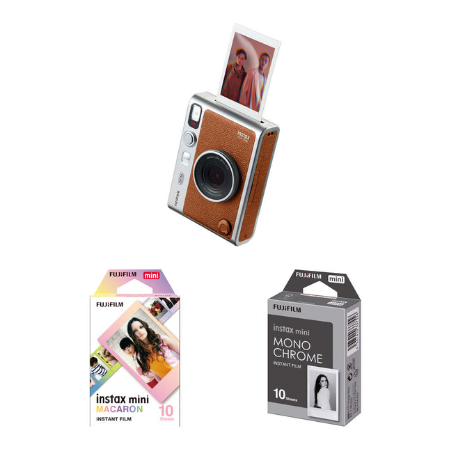 FUJIFILM instax mini EVO Cámara instantánea híbrida con 20 exposiciones lente 28mm f2