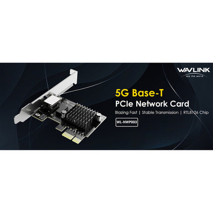 Wavlink WL-NWP003 Adaptador Ethernet PCIe 5G 5 Gb s interfaz PCIe 3.0