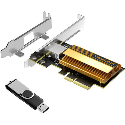 Wavlink WL-NWP004 Adaptador Ethernet PCIe 3.0 x4 10Gbps RJ45
