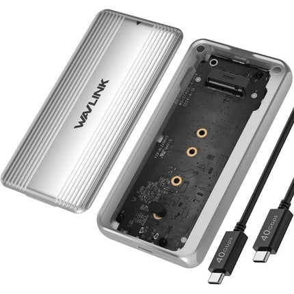 Wavlink USB4 PCIe NVMe SSD Caja para M.2 2280 Velocidad 3800 MB/s