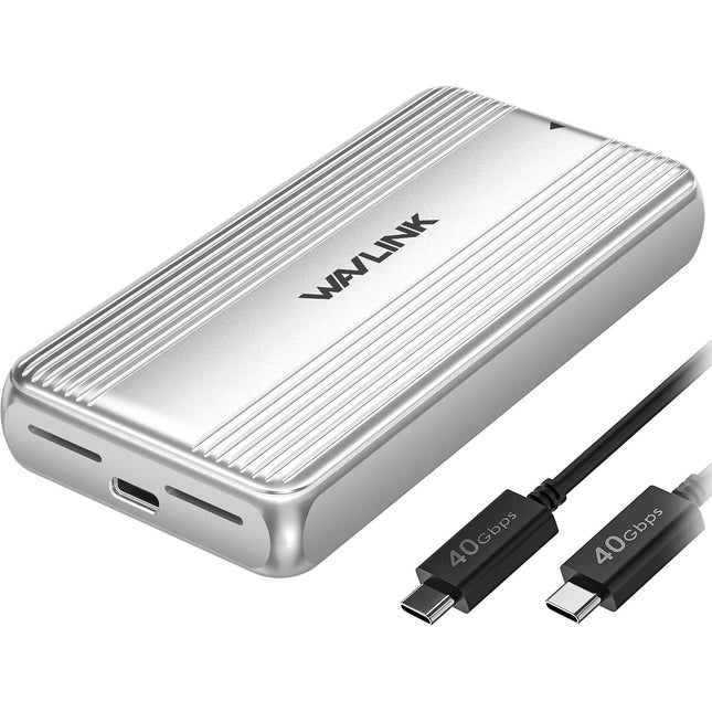Wavlink USB4 PCIe NVMe SSD Caja para M.2 2280 Velocidad 3800 MB/s