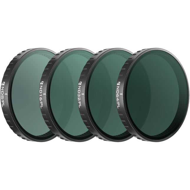Freewell Bright Day Kit de filtros ND8 PL ND16 PL ND32 PL ND64 PL para DJI Osmo Action 6 4 unidades