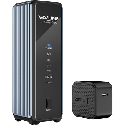Wavlink USB4 PCIe NVMe Caja Doble SSD M.2 2280 Velocidad 3300MB/s