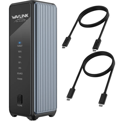 Wavlink USB4 PCIe NVMe Caja Doble SSD M.2 2280 Velocidad 3300MB/s
