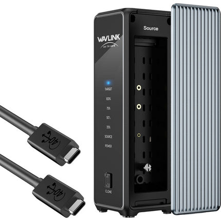 Wavlink USB4 PCIe NVMe Caja Doble SSD M.2 2280 Velocidad 3300MB/s
