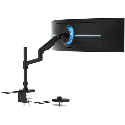 Mount-It! MI-12004 Soporte de escritorio para monitores de 17 a 49 pulgadas con brazo de resorte y capacidad de 20 kg