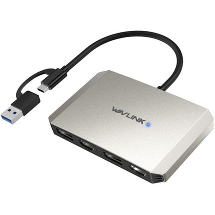 Wavlink Adaptador USB-C a DisplayPort y HDMI Dual 4K 60Hz
