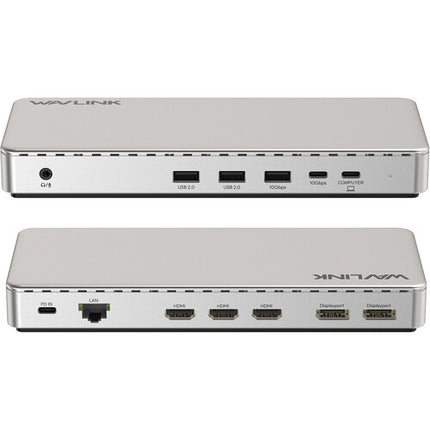 Wavlink UG77PD1 Estación de Acoplamiento 13 en 1 Triple Pantalla 4K60 y 85W