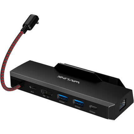 Wavlink Estación de Acoplamiento USB-C para Steam Deck y ROG Ally 4K144 HDMI Ethernet 85W Passthrough