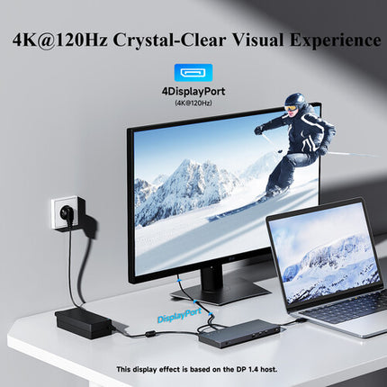Wavlink 11-en-1 Docking Station USB-C triple pantalla 4K 100W