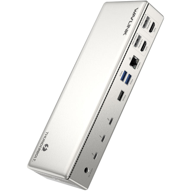 Wavlink 15-en-1 Thunderbolt 4 Docking Station con salida 8K soporte para 4 monitores y 98W passtrough