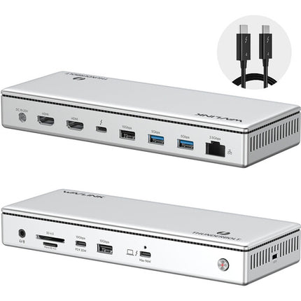 Wavlink 13-en-1 Estación de Acoplamiento Thunderbolt 4 Triple Pantalla 96W 8K60