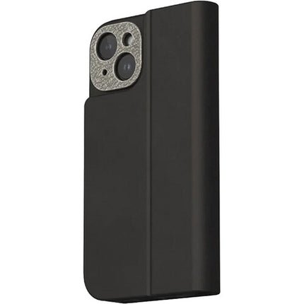 Moshi Overture Funda MagSafe para iPhone 15 Negra con 3 ranuras para tarjetas y soporte plegable