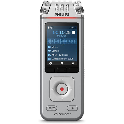 Philips VoiceTracer DVT4115 Grabadora de Audio 8GB Memoria 36 Horas Batería