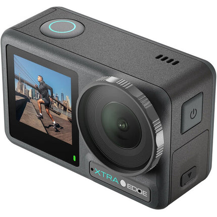 Xtra Edge Action Camera con sensor CMOS 1/1.3" UHD 4K120 155° FOV pantalla frontal y trasera