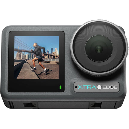 Xtra Edge Action Camera con sensor CMOS 1/1.3" UHD 4K120 155° FOV pantalla frontal y trasera