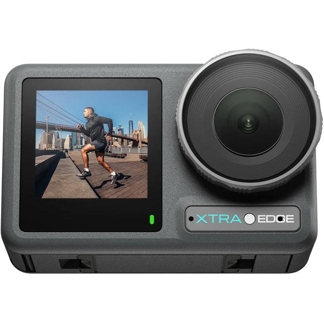 Xtra Edge Action Camera con sensor CMOS 1/1.3" UHD 4K120 155° FOV pantalla frontal y trasera