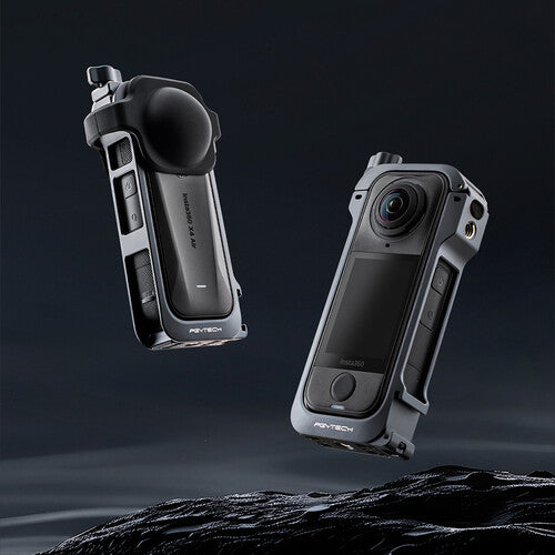 PGYTECH Jaula para Cámara Insta360 X4 Air Aluminio con Protector de Lente Silicona
