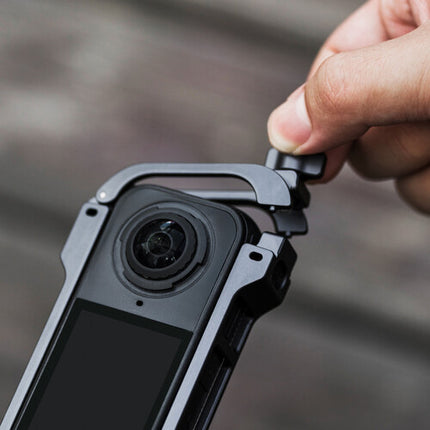 PGYTECH Jaula para Cámara Insta360 X4 Air Aluminio con Protector de Lente Silicona