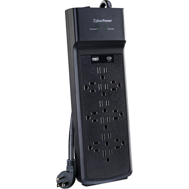 CyberPower CSP1206UC Protector de Sobretensión con 12 Tomas y Puertos USB-A y USB-C