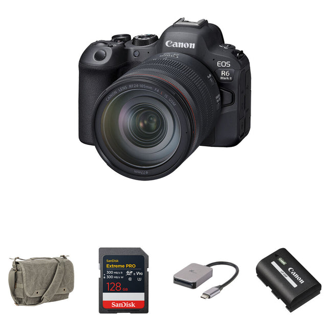 Canon EOS R6 Mark II Cámara sin Espejo 24.2MP Vídeo 4K60 Kit Essentials+