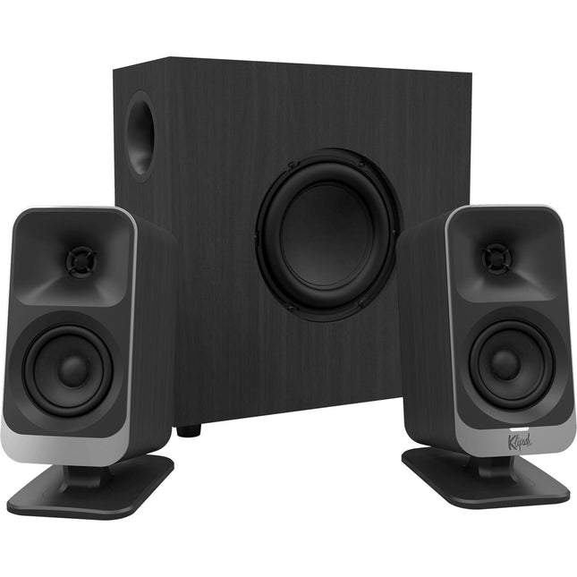 Klipsch ProMedia Lumina sistema de altavoces para computadora 2.1 con subwoofer de 6.5" y tweeters Microtractrix de 1"