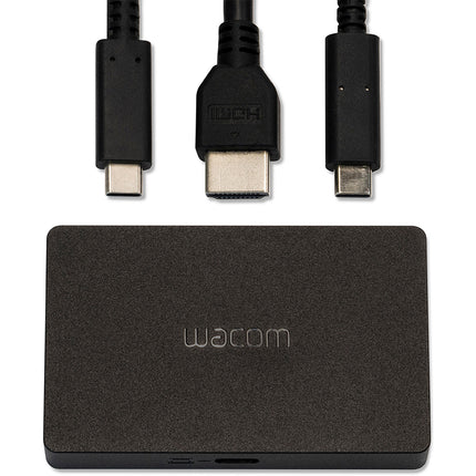 Wacom Kit Adaptador de HDMI a USB-C con cables de 6 pies y puerto de carga USB-C